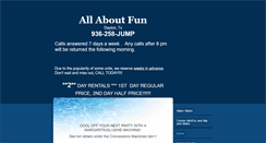 Desktop Screenshot of allaboutfunparty.com